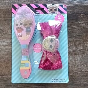 L.O.L. Surprise! Pink Hair Brush and Hair Accessory Set